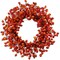 4-Pack 22" Orange Hawthorn Berry Wreath - Lifelike Berries, Indoor/Outdoor Use, Front Door Decor - Autumn & Fall Holiday Décor - 2024 Christmas Collection, Floral Home by Artificial Flowers